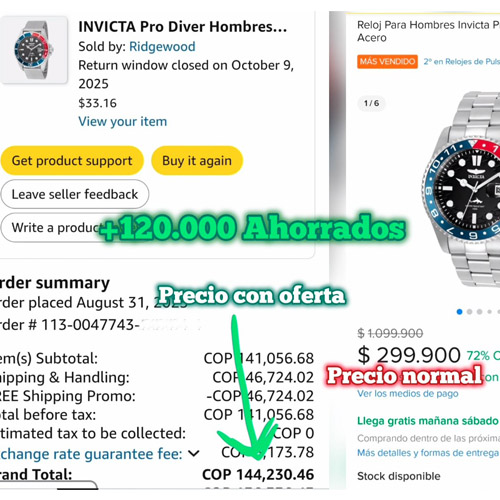 reloj-invicta-pro-hombre-oferta-verificada-colombia